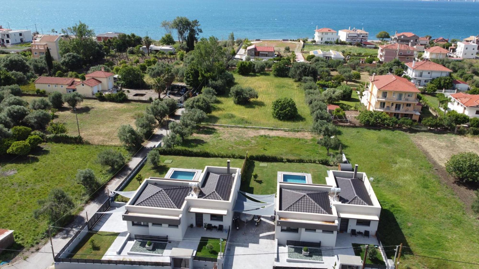 Nostos Luxury Villas With Private Pool In Nafpaktos Eksteriør billede